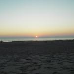 Week-end à Fort-Mahon (Picardie). La plage de Quend le soir.