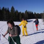 Ski de fond dans le Jura en février 2008 - Autour de la Gèque (photo Claude Deprun)