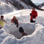 Sortie igloo et ski de rando avec le COC dans le Mercantour les 13 et 14 mars 2010
