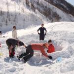Sortie igloo et ski de rando avec le COC dans le Mercantour les 13 et 14 mars 2010