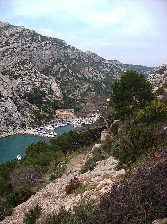 Sortie escalade dans les Calanques en mars 2011
