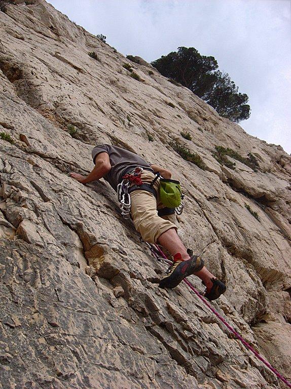 Sortie escalade dans les Calanques en mars 2011