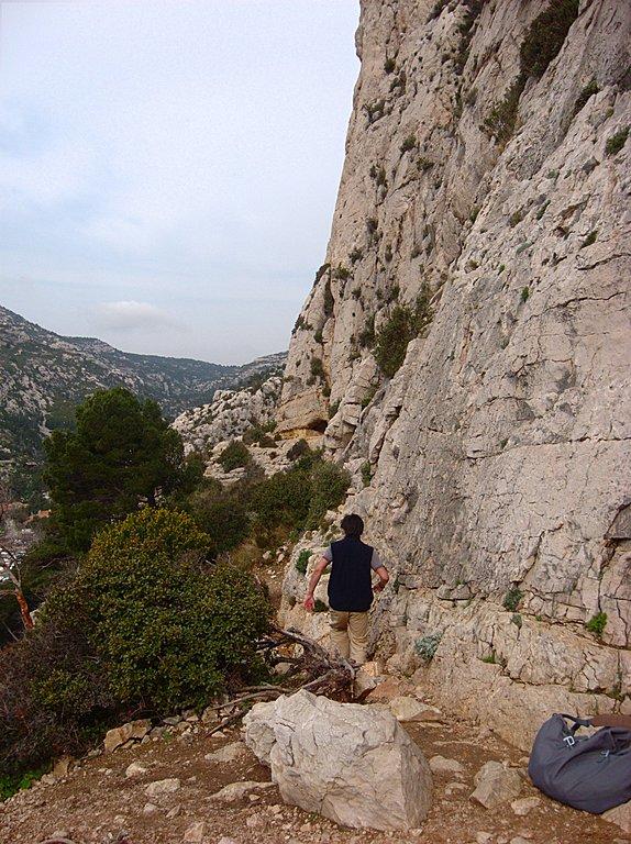 Sortie escalade dans les Calanques en mars 2011