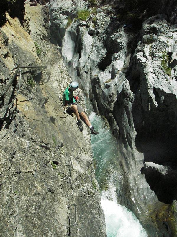 Via ferrata de Chateau Queyras, départ pour Bourg Saint-Maurice