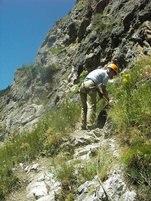 Via ferrata de Chateau Queyras, départ pour Bourg Saint-Maurice