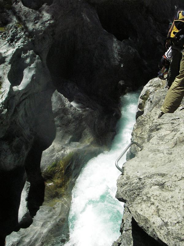 Via ferrata de Chateau Queyras, départ pour Bourg Saint-Maurice