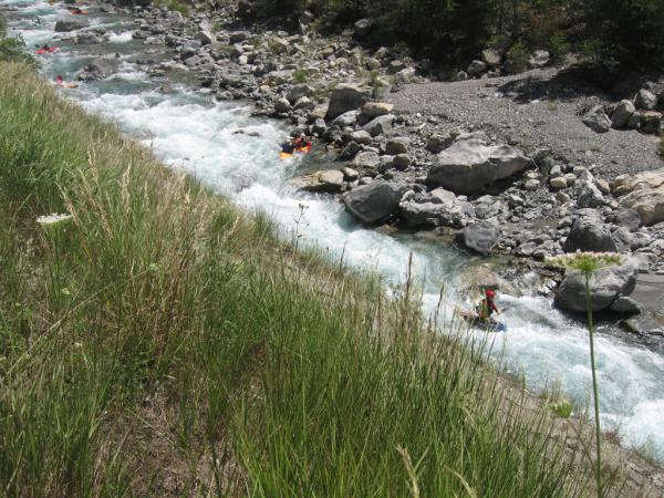 Navigation sur le Guil (photo Florent Mellac)
