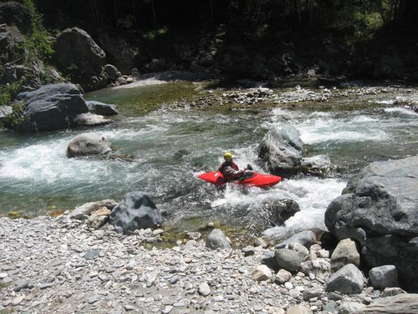 Navigation sur le Guil (photo Florent Mellac)