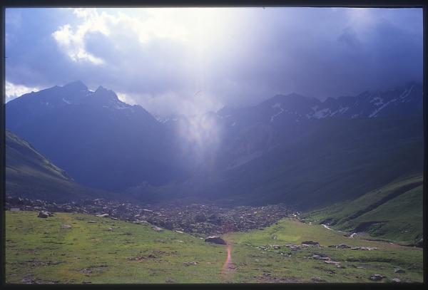 Rando dans les hautes Pyrénées en juillet 2004 (photo Marc Fromentin)