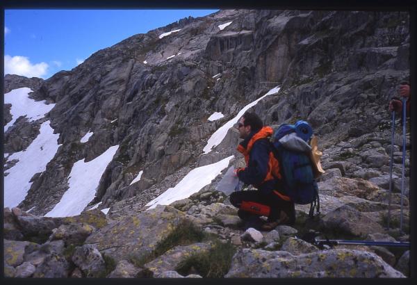 Rando dans les hautes Pyrénées en juillet 2004 (photo Marc Fromentin)