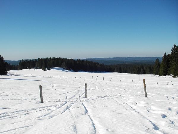 Ski de fond dans le Jura en février 2008 - Autour de la Gèque