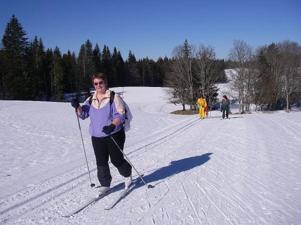 Ski de fond dans le Jura en février 2008 - Autour de la Gèque (photo Claude Deprun)