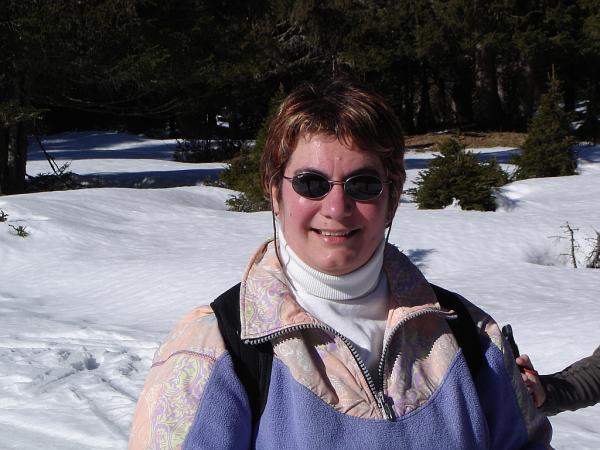 Ski de fond dans le Jura en février 2008 - Autour de la Gèque (photo Muriel Renou)