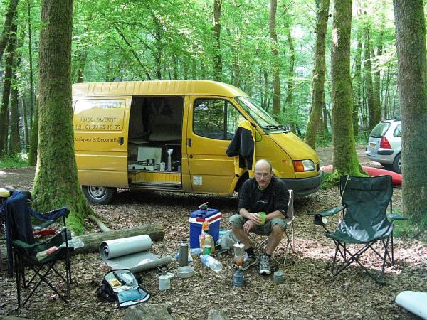 Kayak et bivouac dans le Morvan en mai 2008