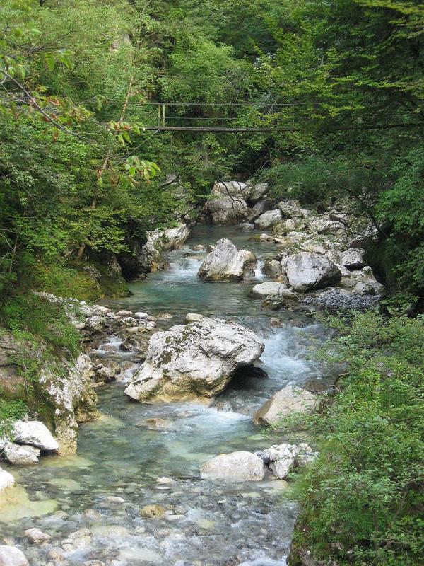 Parc du Triglav en Slovénie - Tolmin, gorges de la Tolminka et de la Zadlaščica