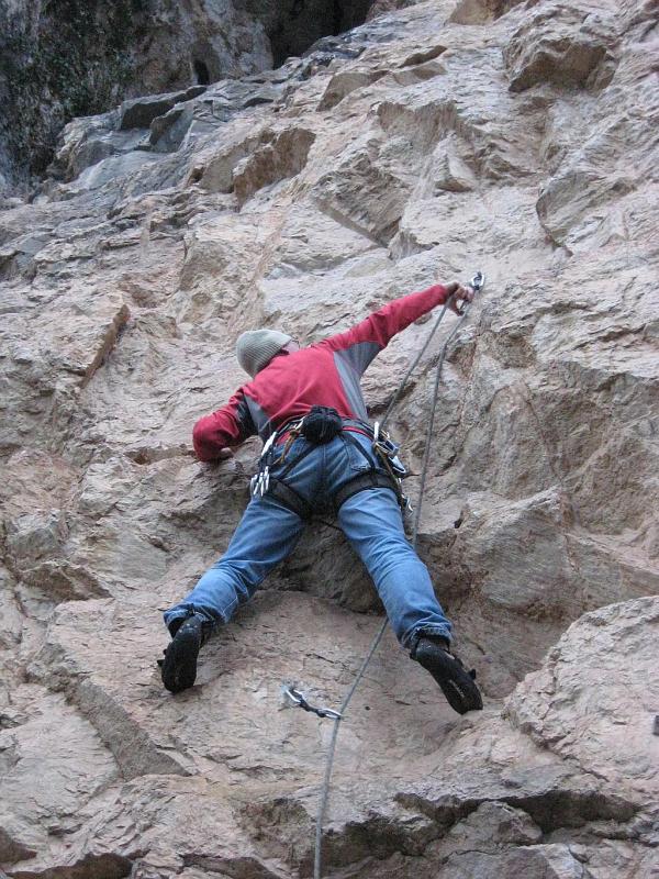 Escalade dans le Lot du 1er au 3 novembre 2008 avec l\'ASE Montagne Escalade