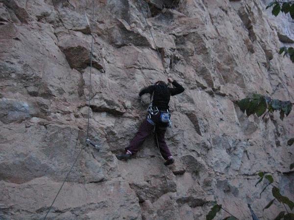 Escalade dans le Lot du 1er au 3 novembre 2008 avec l\'ASE Montagne Escalade