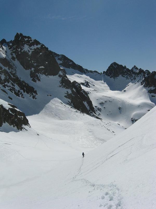 Rando hivernale dans le Mercantour - Du refuge de Valmasque au parking du Countet