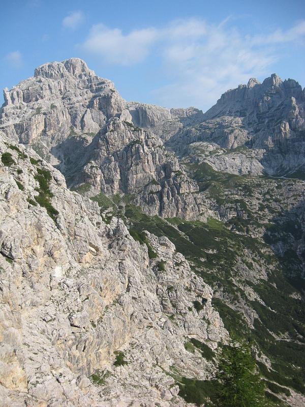 Dolomites - Alpi Feltrine - De l\'abri Feltre/W. Bodo à l\'abri Ramezza Alta