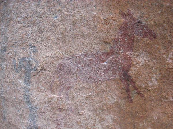 Zimbabwe - Peintures rupestres à Ngomakurira (falaise)
