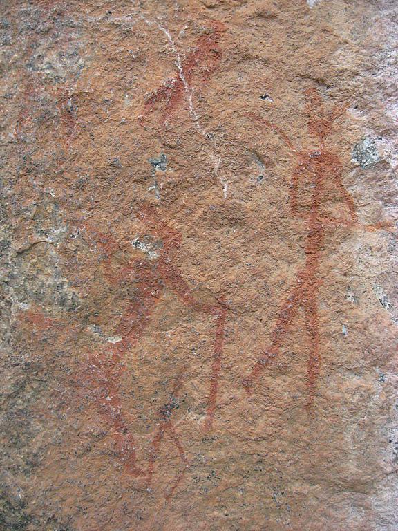 Zimbabwe - Peintures rupestres à Ngomakurira (falaise)