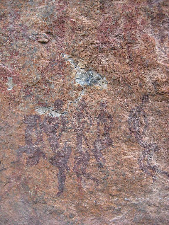 Zimbabwe - Peintures rupestres à Ngomakurira (falaise)