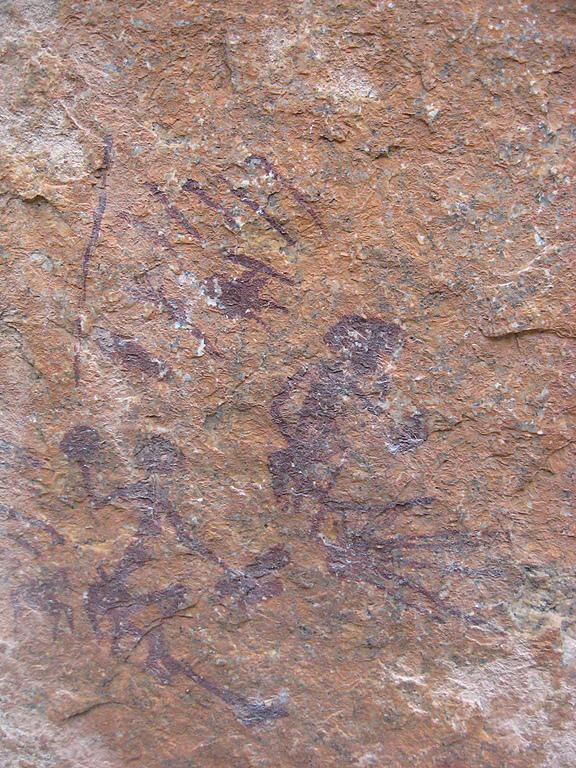 Zimbabwe - Peintures rupestres à Ngomakurira (falaise)